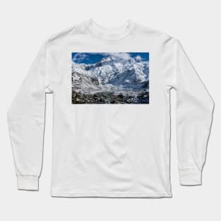 Mt Sefton above Mueller Lake Long Sleeve T-Shirt